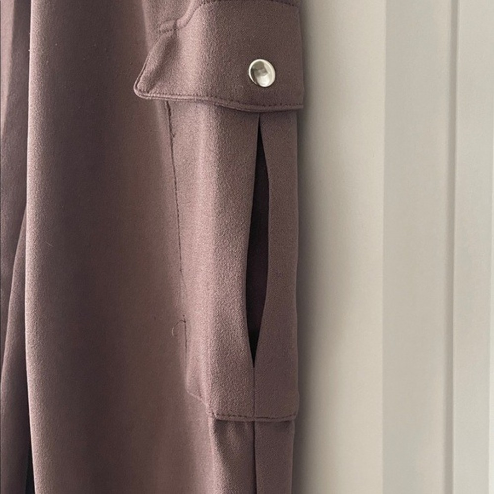 Womens Muted Plum Cargo Jogger Pants Small - Picture 3 of 8